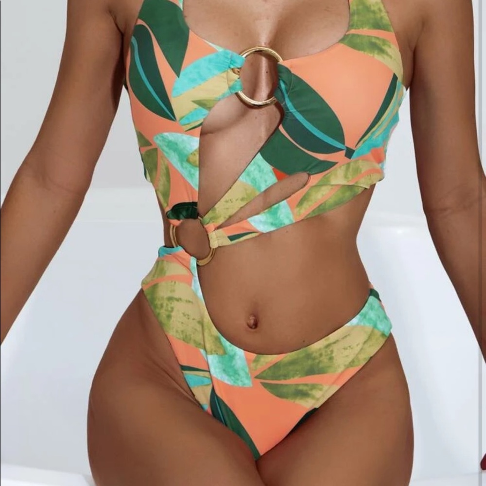 Shein Tropical One piece